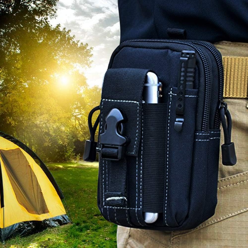 Tool Bag - กระเป๋าคาดเอวแบบยุทธวิธี Molle กระเป๋าคาดเอวทหาร EDC อุปกรณ์จัดเก็บเครื่องมือ ซองใส่โทรศัพท์
