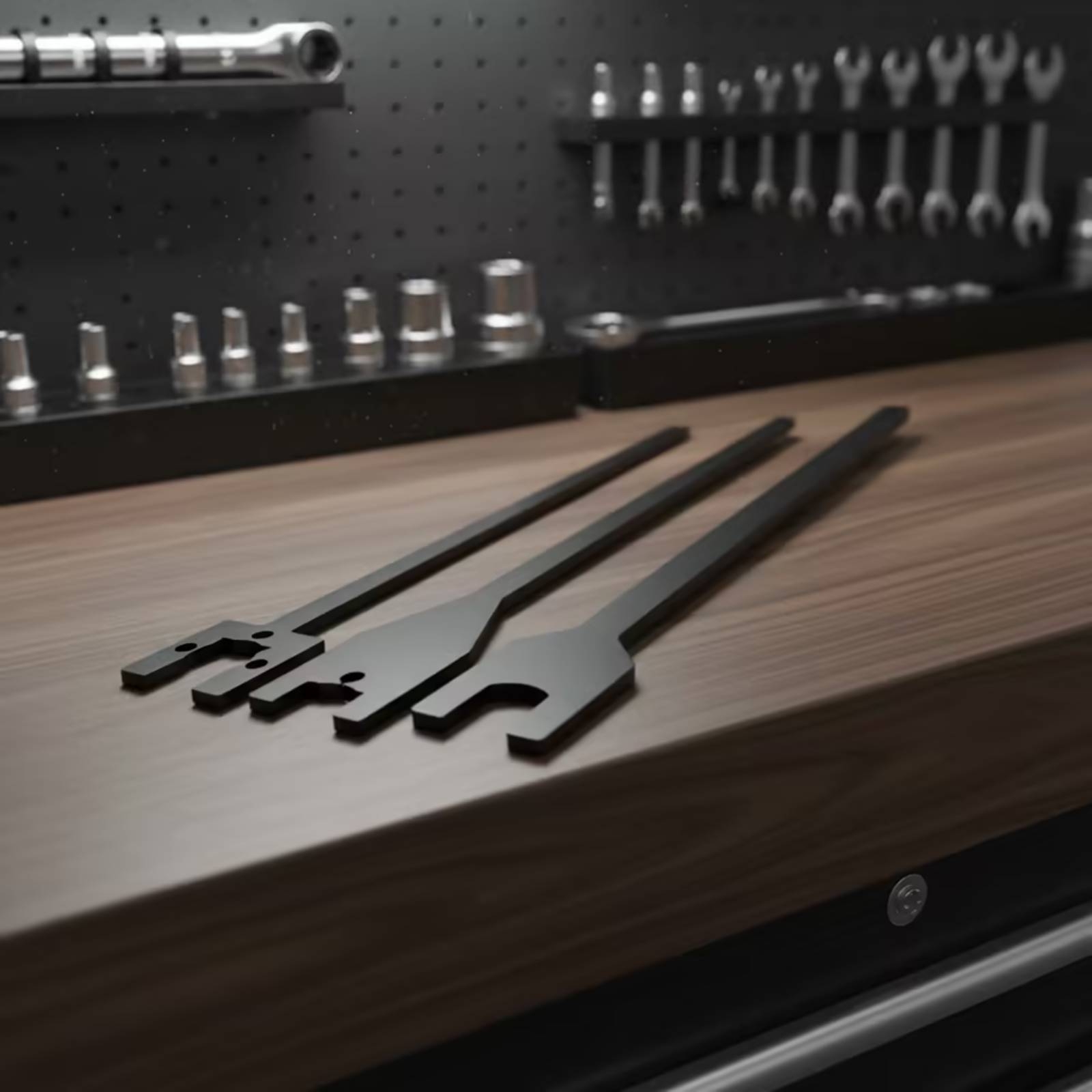 Wrench Set - ชุดประแจคลัตช์พัดลม 3 ชิ้น ประแจคลัตช์พัดลมแบบบาง ประแจซ่อมรถยนต์ เหล็กคาร์บอน