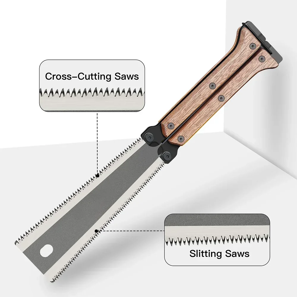 เลื่อยมือพับได้สองด้านพร้อมด้า - Hacksaw บทวิจารณ์และราคา