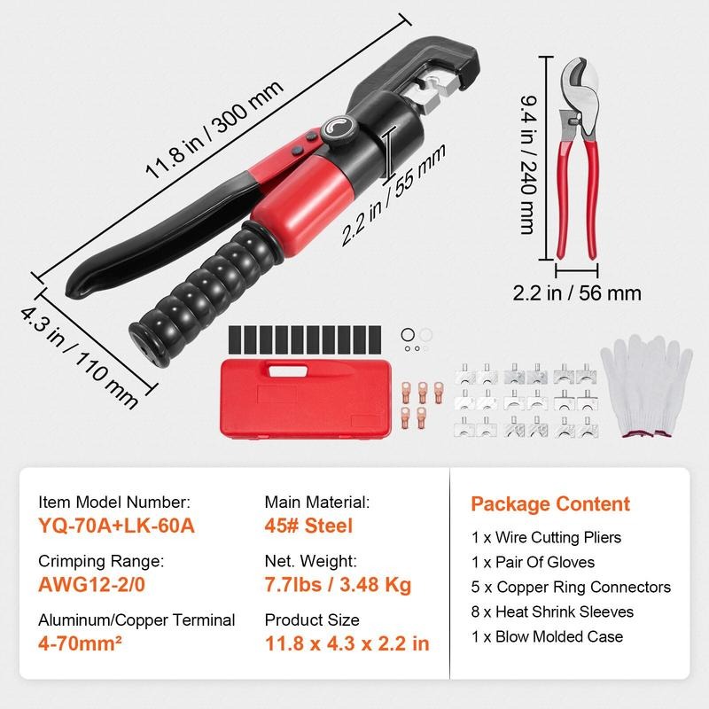 เครื่องมือจีบสายไฮดรอลิกพร้อมห - Pliers บทวิจารณ์และราคา