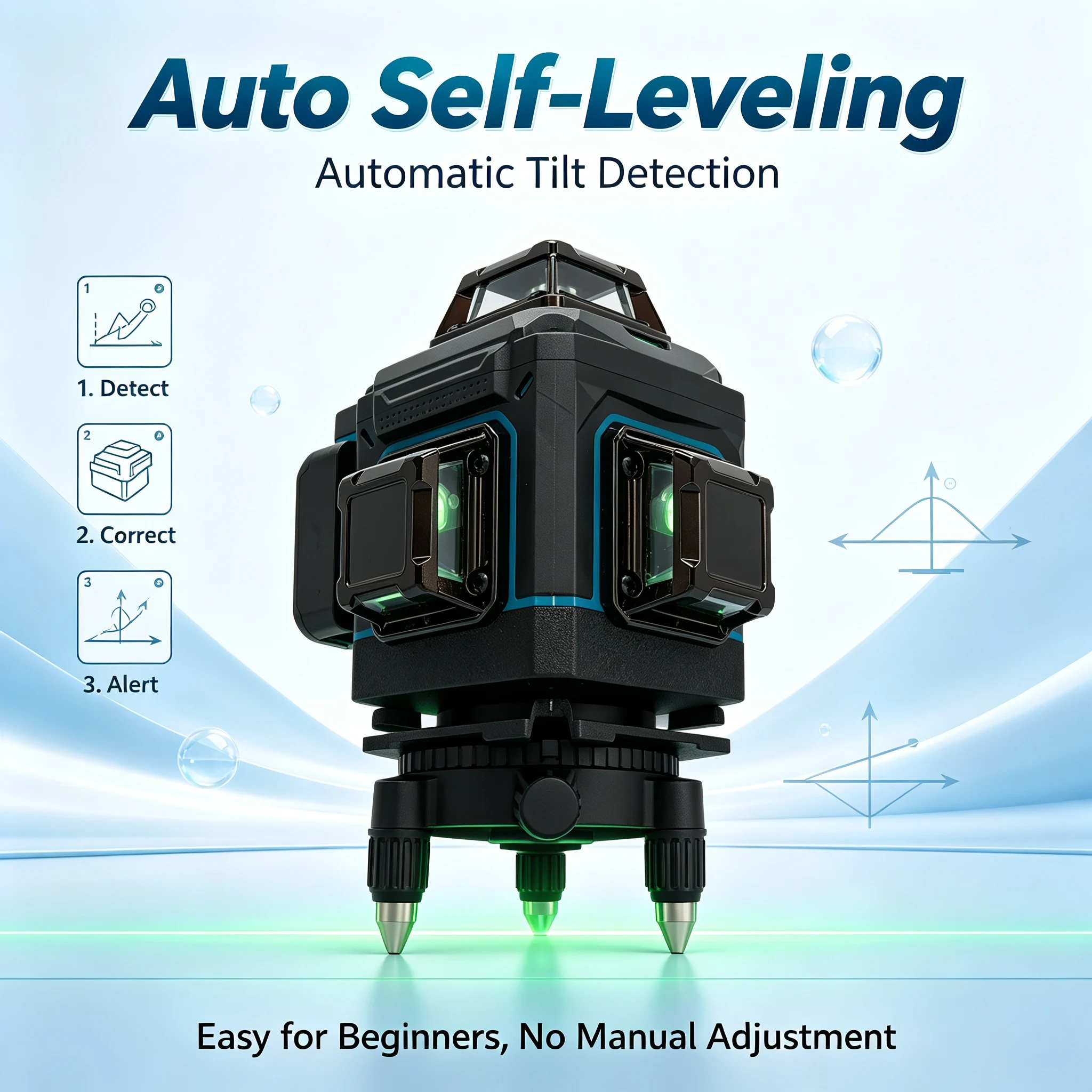 FAAOTU 4D 16 ไลน์ 360 °   เครื - Spirit Level บทวิจารณ์และราคา